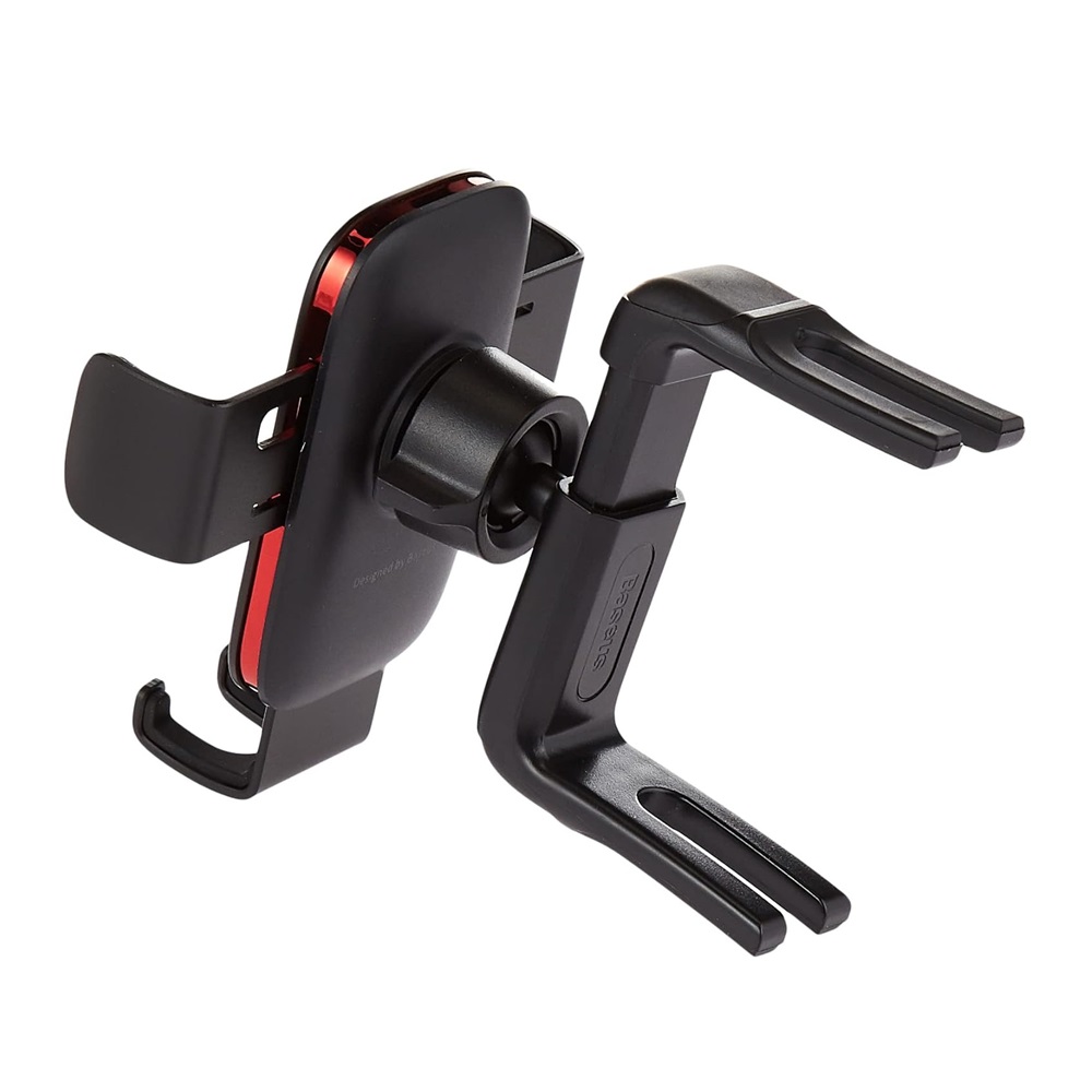Baseus Car Holder Gravity Metal Age Ⅱ Round Air Vent, Black - Image 3