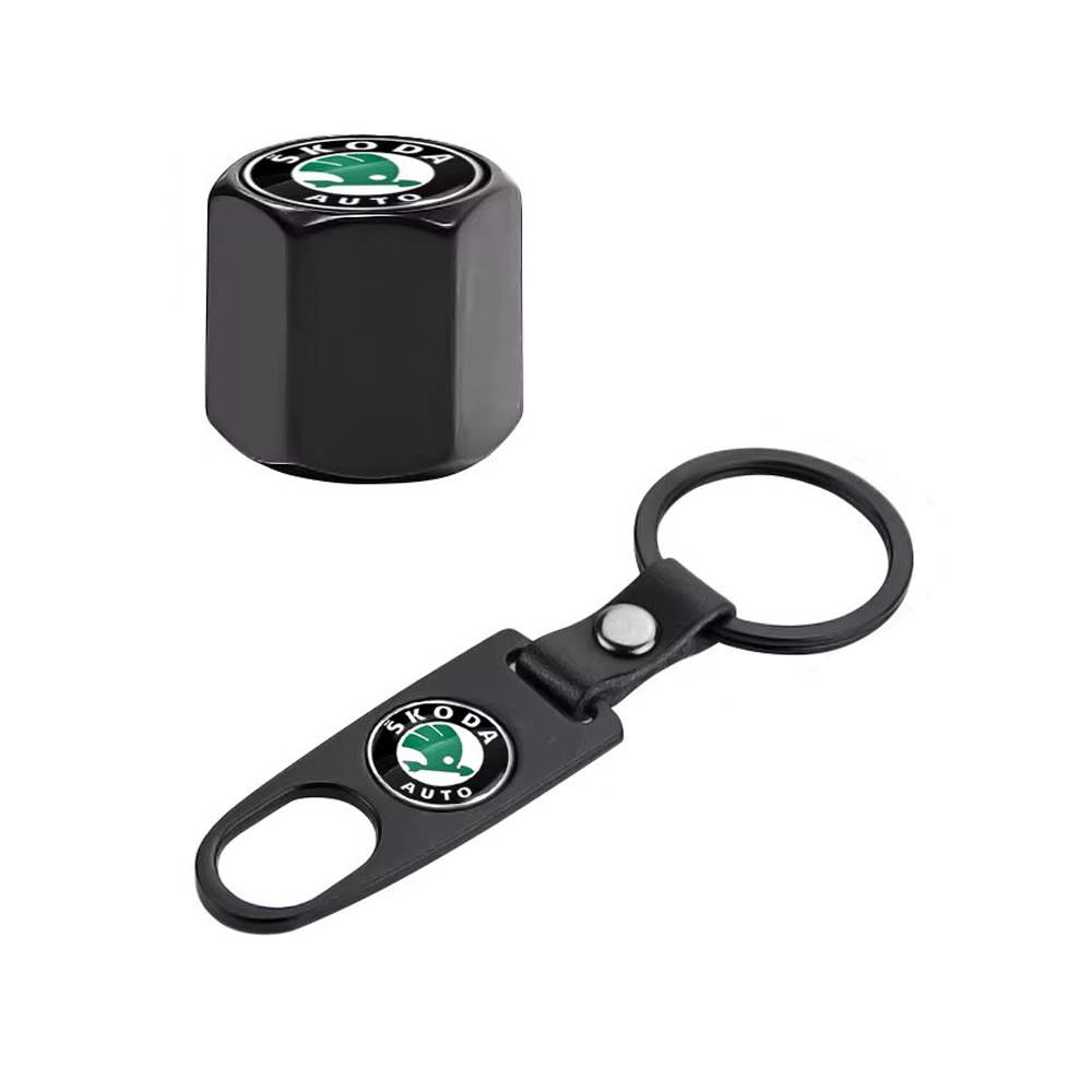 Tyre Valve Caps with a Keychain S - Image 2