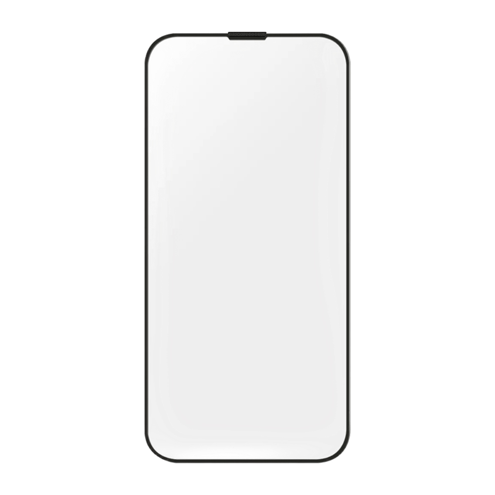 Uniq Glass Screen Protector Optix Vivid Clear for iPhone 16, Black - Image 2