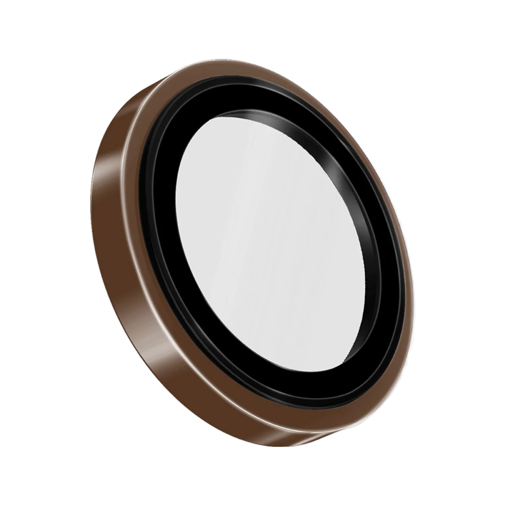 Uniq Optix Prime Camera Lens Protector for iPhone 16 Pro/16 Pro Max, Frame Sapphire Gilded Gold