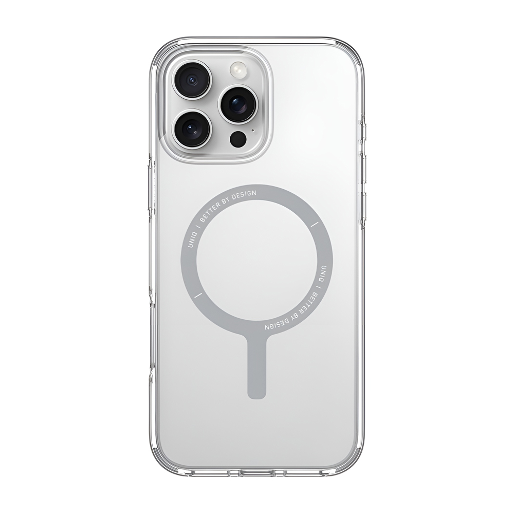Uniq Case for iPhone 16 Pro Hybrid Clario (ECO) with Magclick Charging, Clear - Image 2