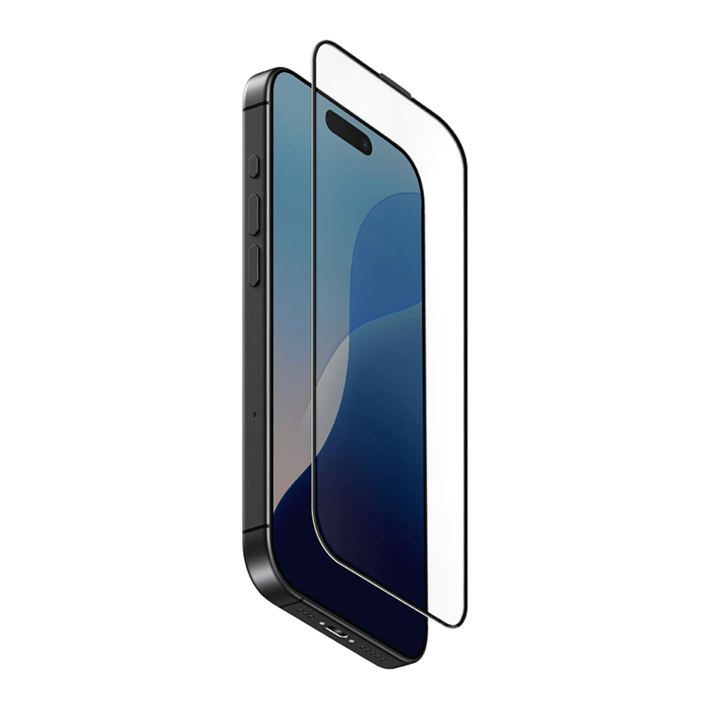 Uniq Glass Screen Protector Optix Vivid Clear for iPhone 16 Pro, Black
