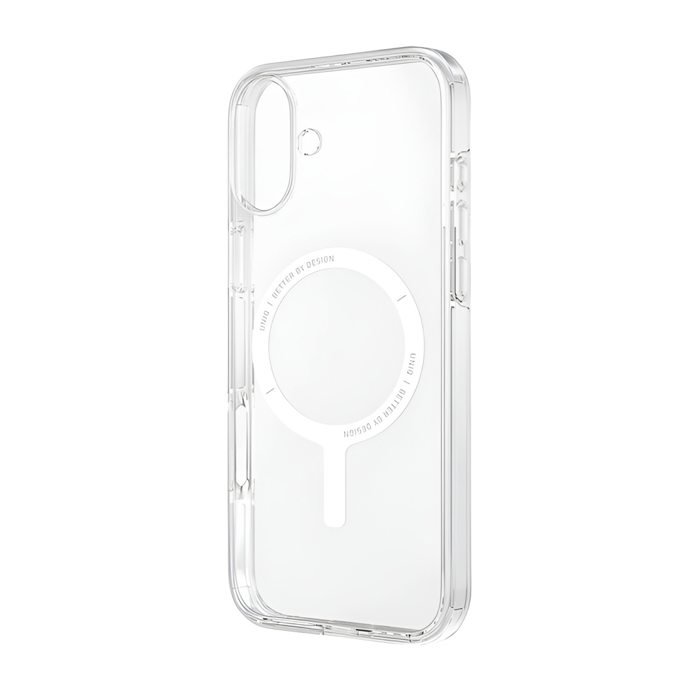 Uniq Case for iPhone 16 Plus Hybrid Clario (ECO) with Magclick Charging, Clear - Image 3