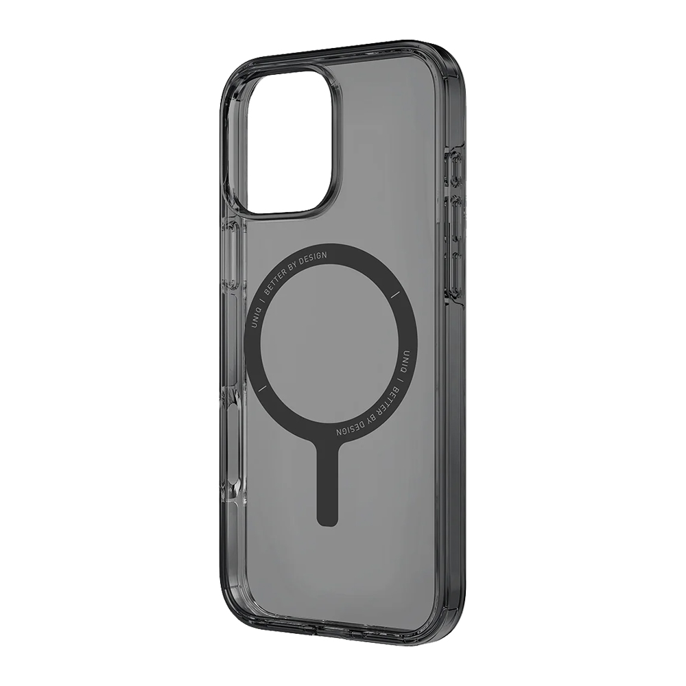 Uniq Case for iPhone 16 Pro Max Hybrid Clario (ECO) with Magclick Charging, Smoke - Image 3