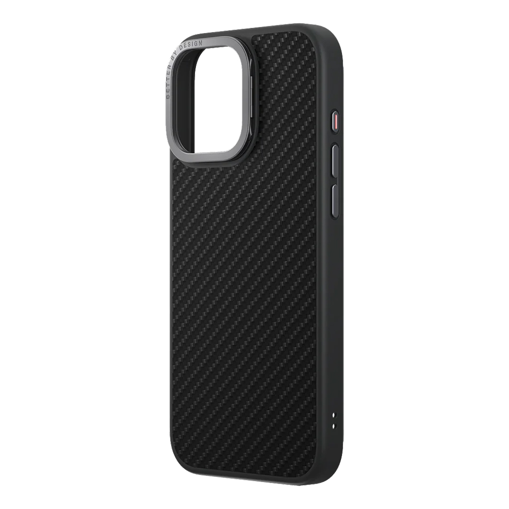 Uniq Case Hybrid Keva Max for iPhone 16 Pro Max with camera stand Carbon, Black - Image 2