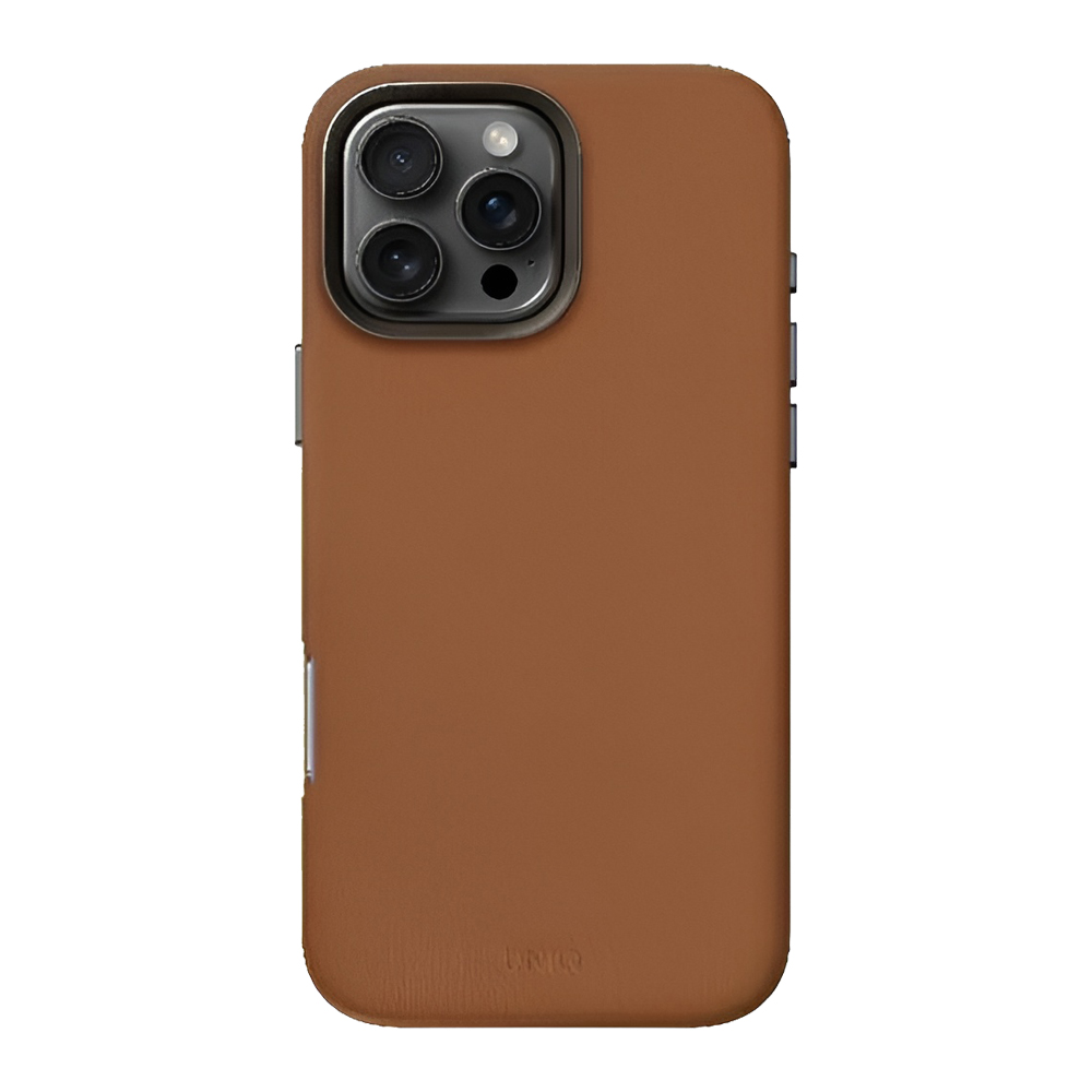 Uniq Case Hybrid Lyden for iPhone 16 Pro Max with Magklick charging, Caramel - Image 2