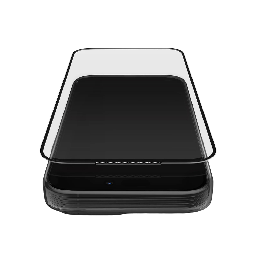 Uniq Glass Screen Protector for iPhone 17 Pro Max (2025) 6.9 Optix Xenon Clear Nanoceram, Black - Image 3