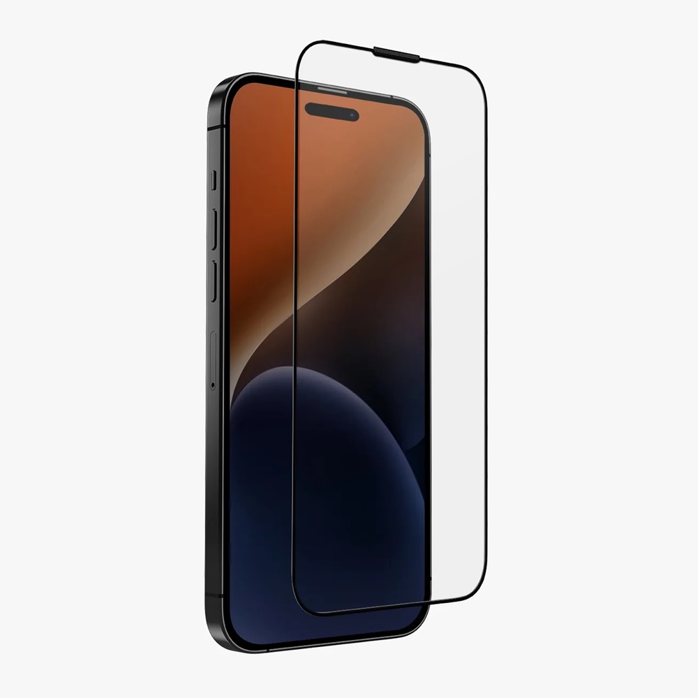 Uniq Glass Screen Protector Optix Vivid Clear for iPhone 15 Plus, Black
