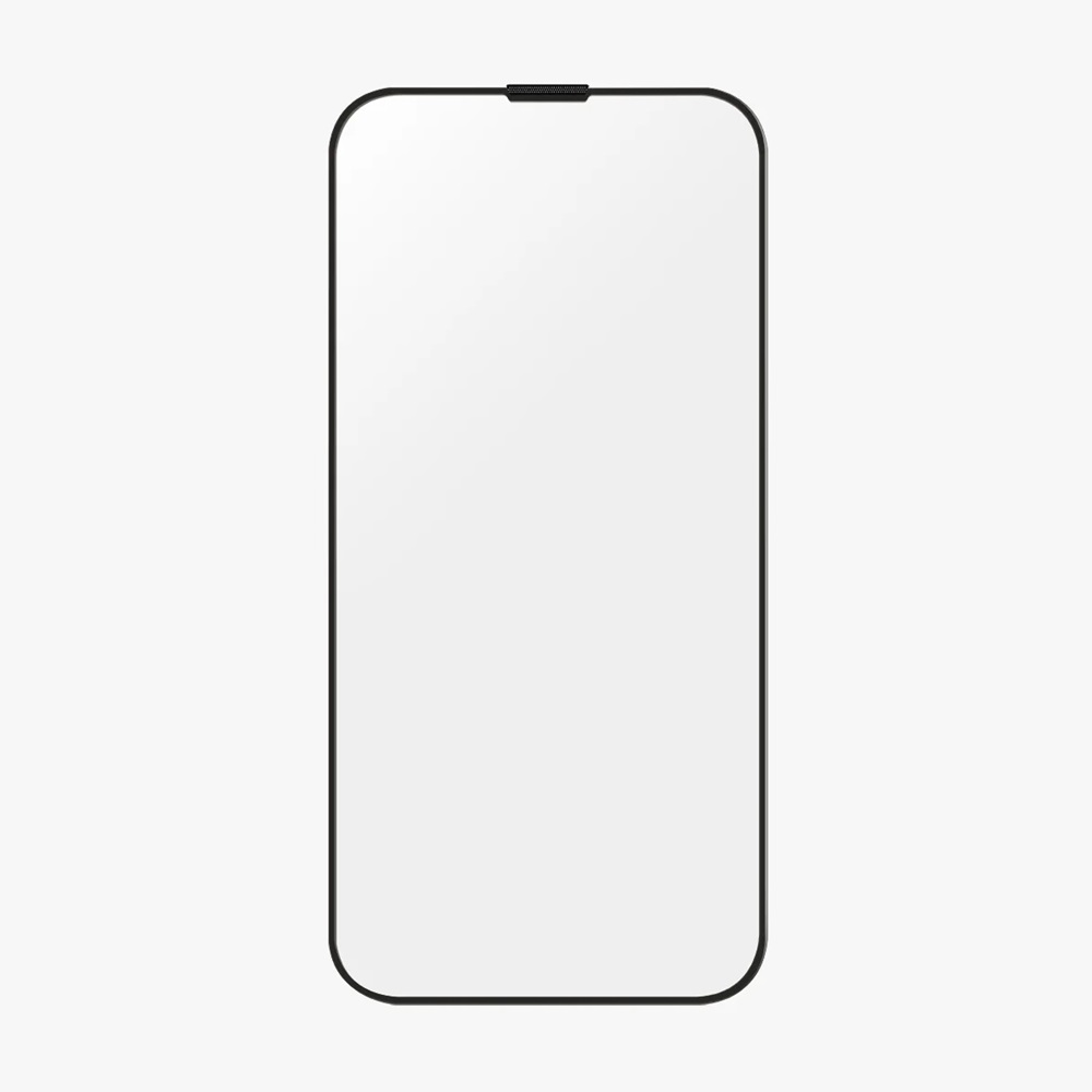 Uniq Glass Screen Protector Optix Vivid Clear for iPhone 15 Plus, Black - Image 2