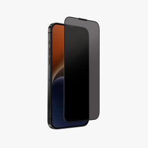 Uniq Glass Screen Protector Optix Privacy iPhone 15 Plus, Black