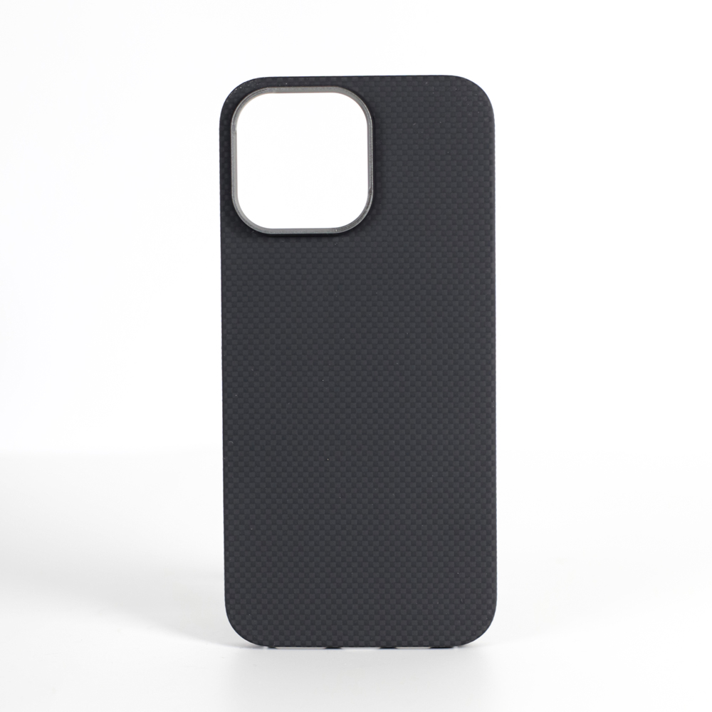 VANTA Case Carbon Ring Plain 600D Magsafe for iPhone 16, Plain Black