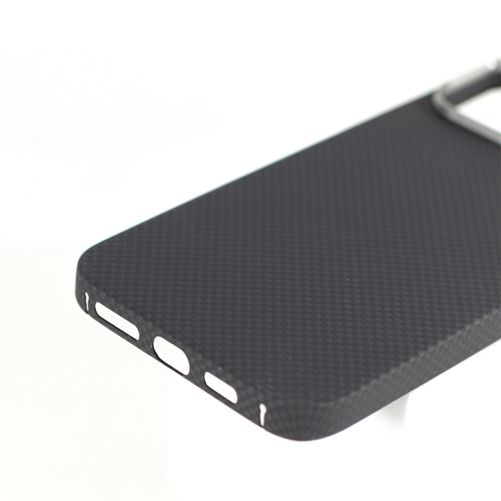 VANTA Case Carbon Ring Plain 600D Magsafe for iPhone 16, Plain Black - Image 4