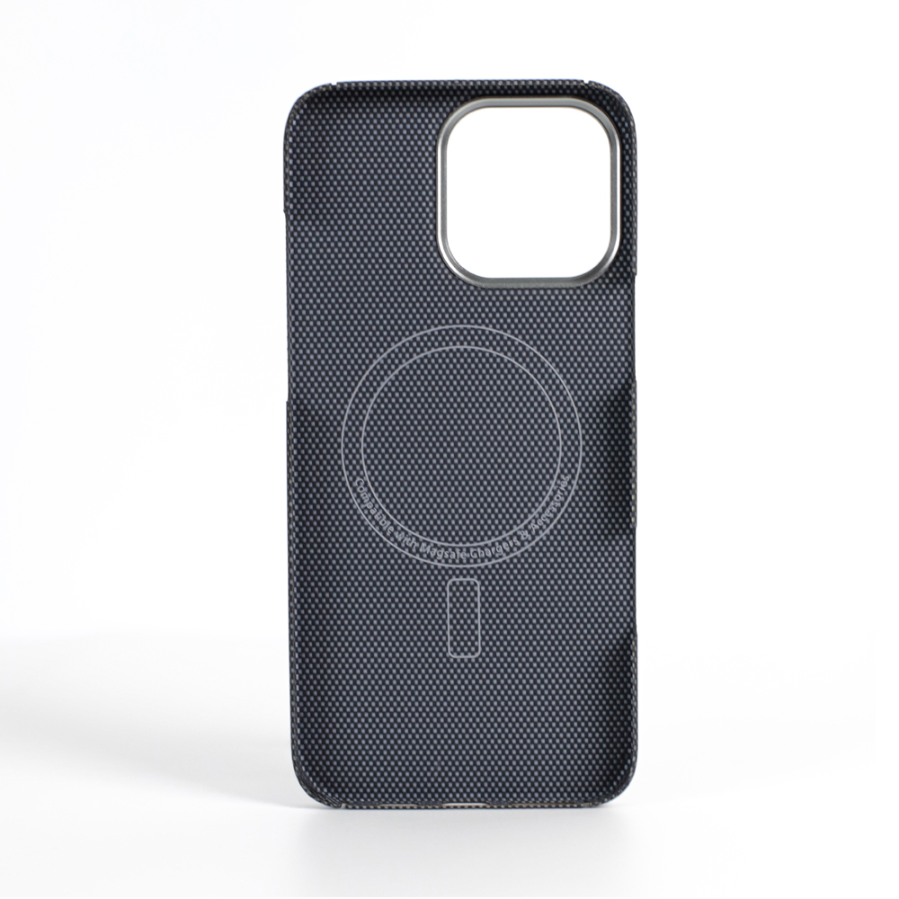 VANTA Case Carbon Ring Plain 600D Magsafe for iPhone 16 Pro, Plain White - Image 2