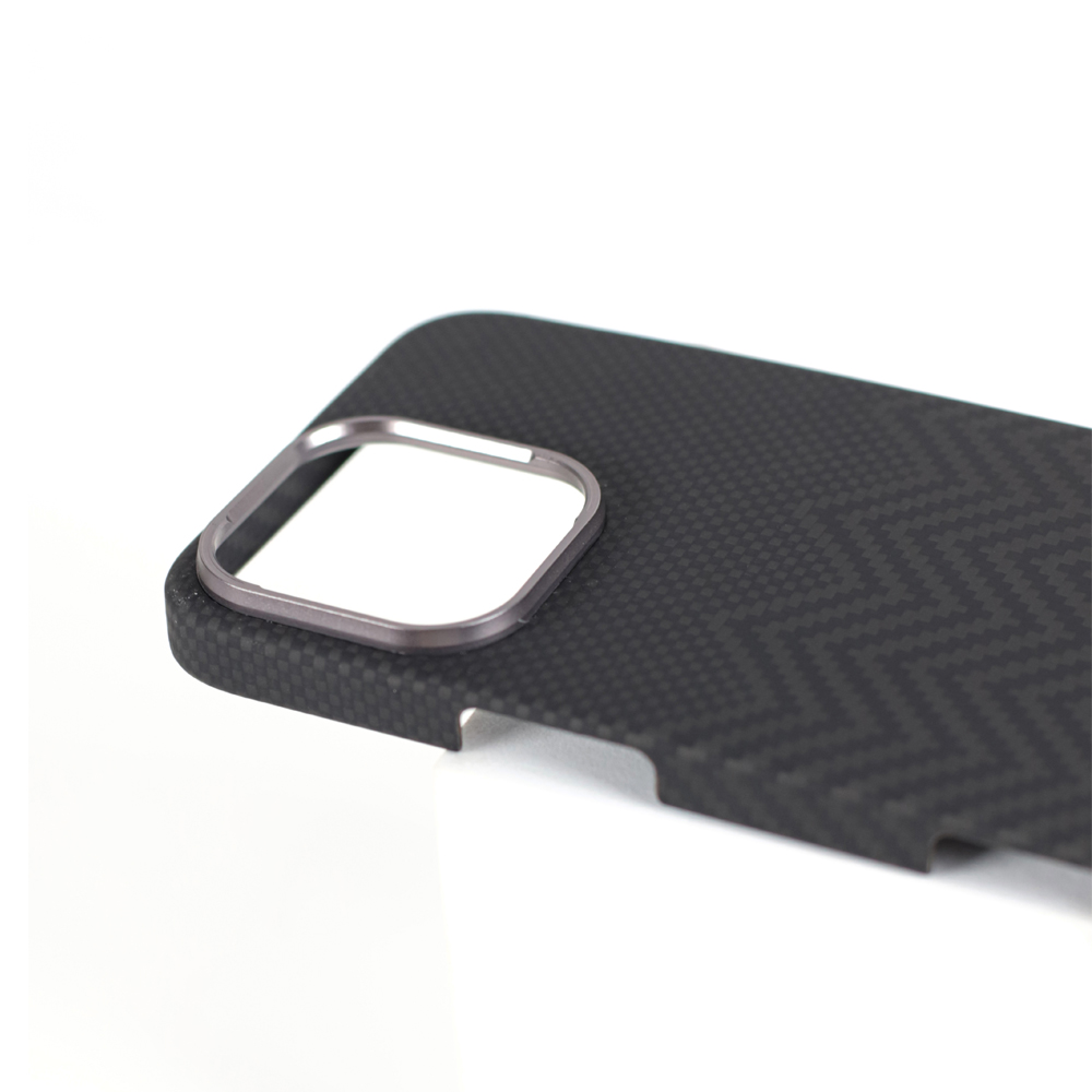 VANTA Case Carbon Ring Weaving M Magsafe for iPhone 16 Pro, M-Black - Image 3
