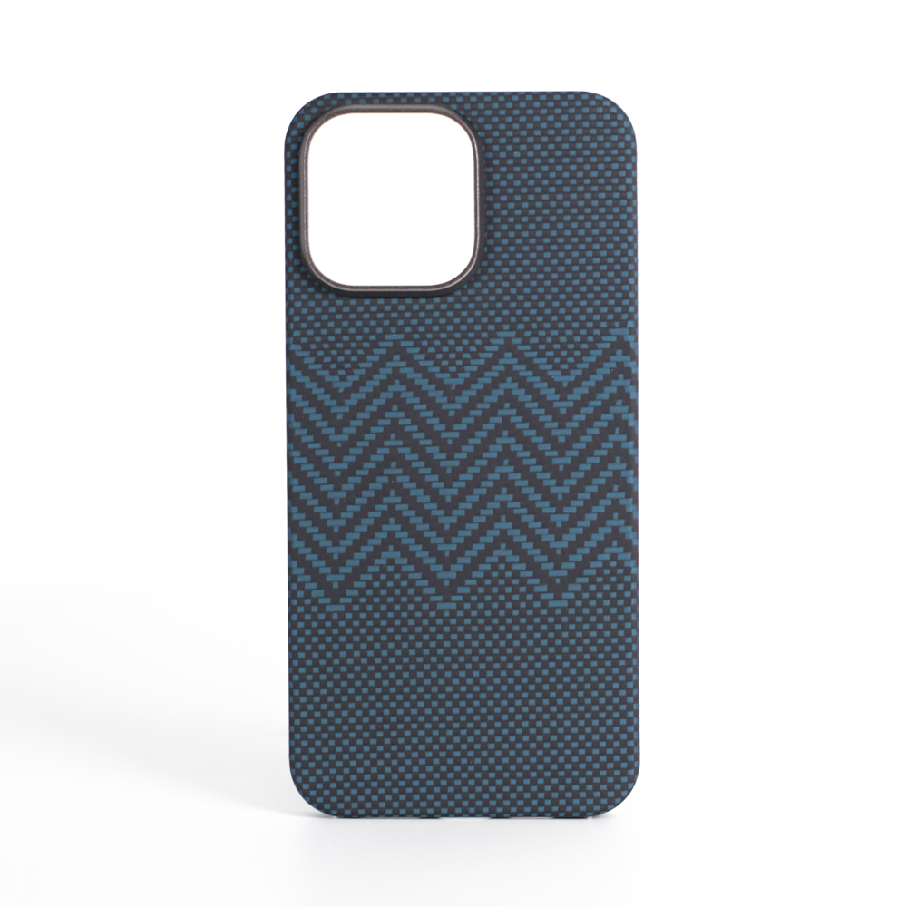 VANTA Case Carbon Ring Weaving M Magsafe for iPhone 16 Pro Max, M-Blue