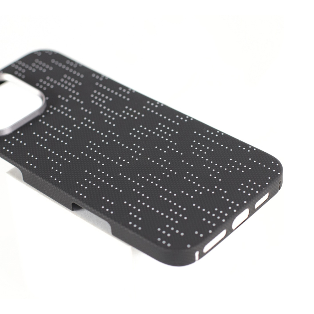 VANTA Case Carbon Silkscreen Fleck Magsafe for iPhone 16 Pro, Galaxy White - Image 3