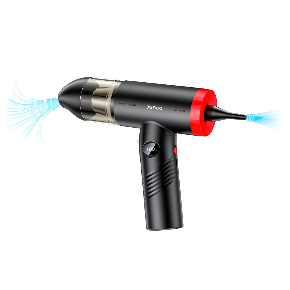 Yesido Car Duster Vacuum Cleaner 6500PA VC06, Black - Image 2