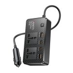Yesido Car Inverter 12V 200W Max 1*AC220v 1*200W 2*USB-A 2*Type-C, Black