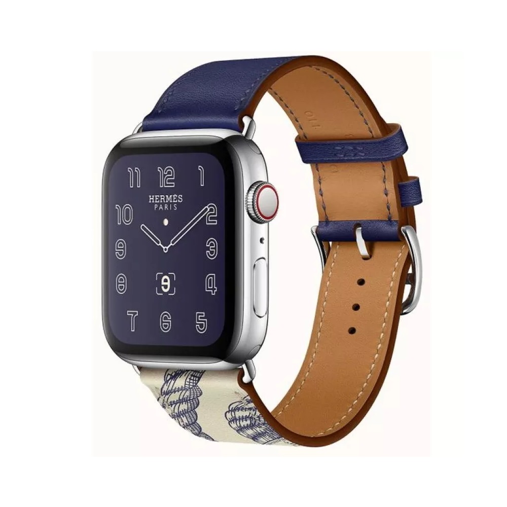 VPG Rhea Series Real Leather iWatch Strap 38/40/41mm Blue - Image 3