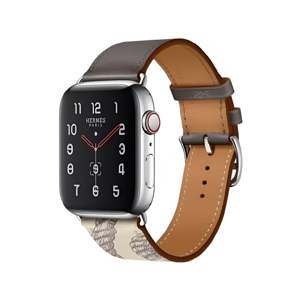 VPG Rhea Series Real Leather iWatch Strap 38/40/41mm Grey - Image 2