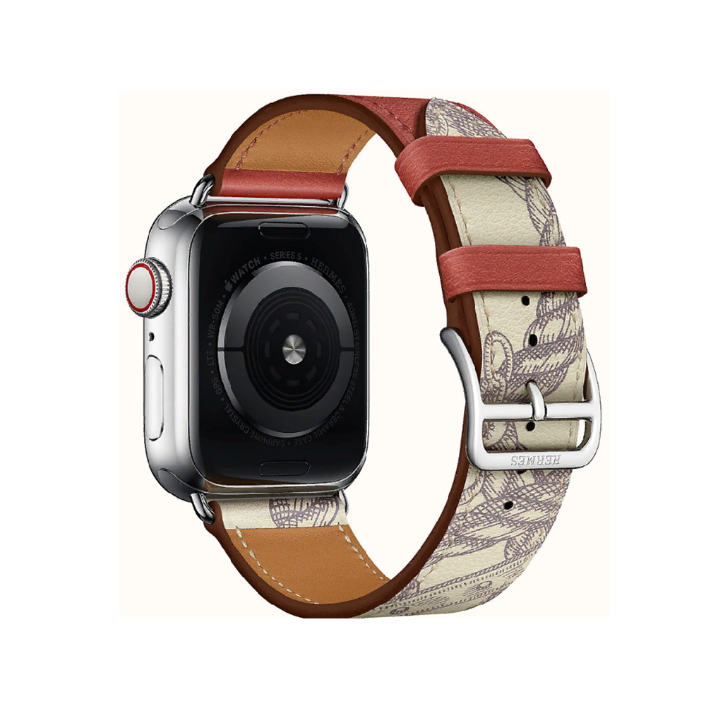 VPG Rhea Series Real Leather IWatch Strap 38/40/41mm Brique - Image 2