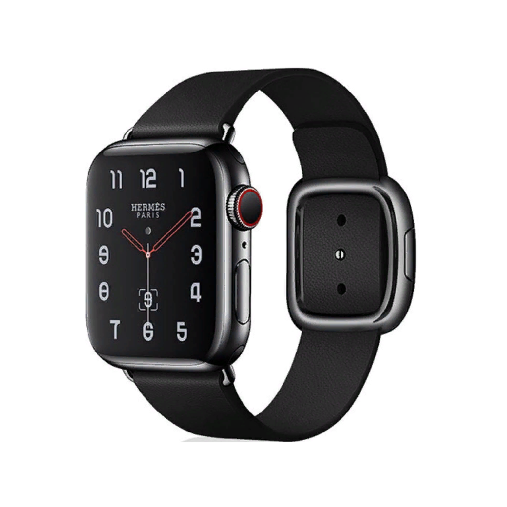 VPG Tethys Series Real Leather iWatch Strap 38/40/41mm Black - Image 2