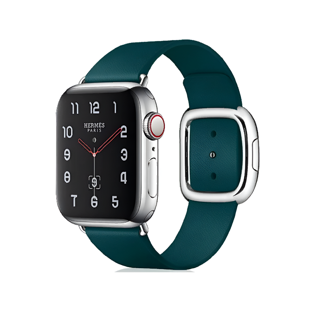 VPG Tethys Series Real Leather iWatch Strap 38/40/41mm Green - Image 2