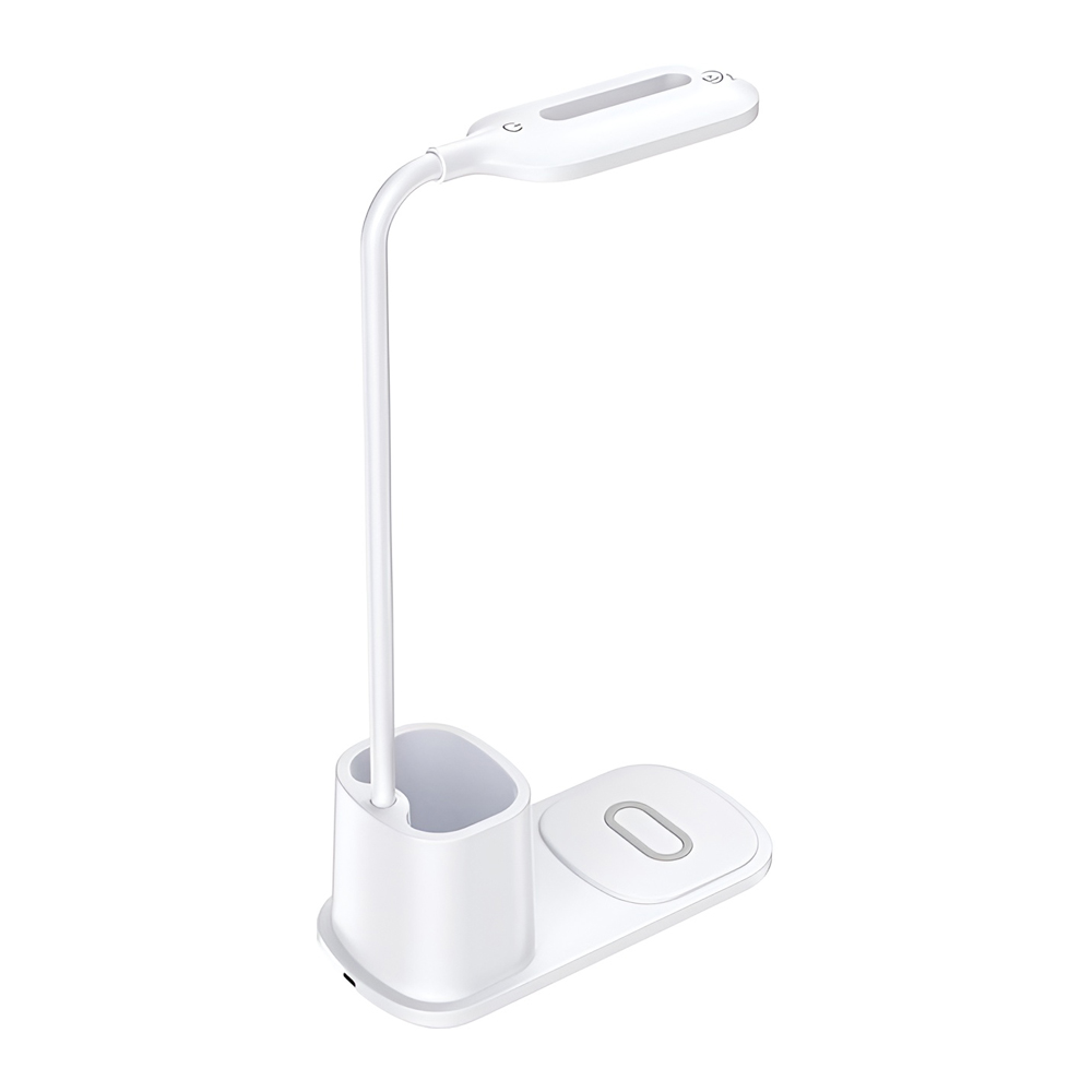 Rebeltec LED Desk lamp with QI wireless charging 15W W601, White - Image 2
