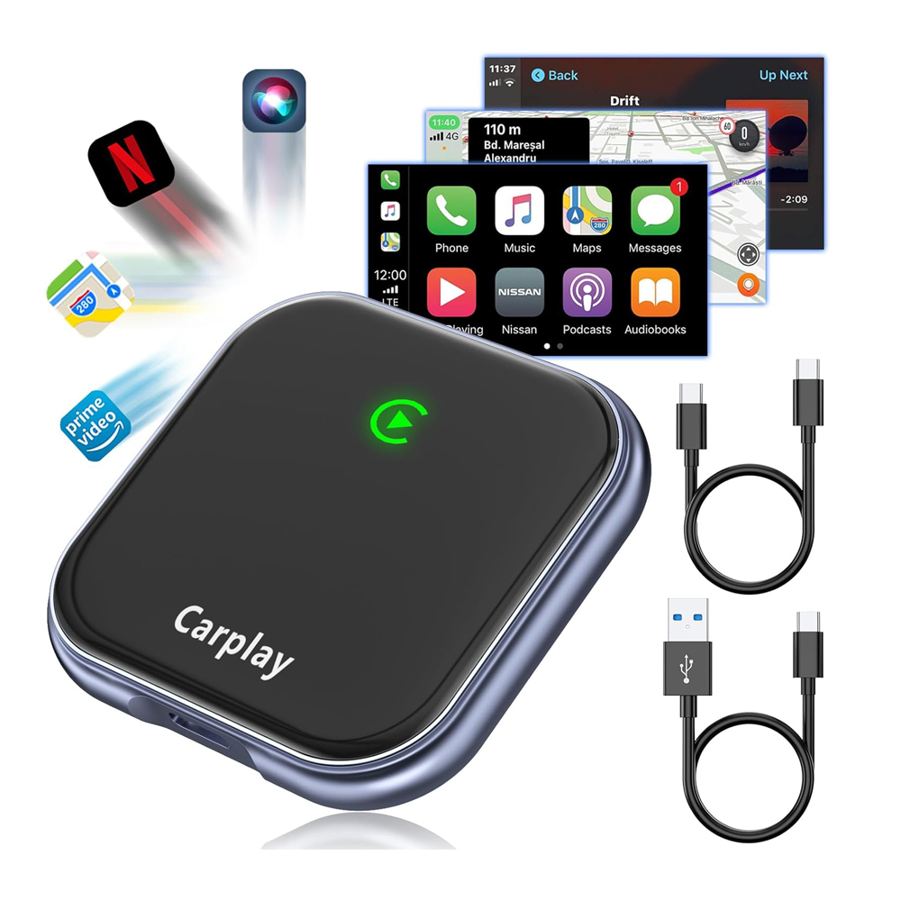 Wireless CarPlay&Android Auto Adapter Streamline, Black - Image 2