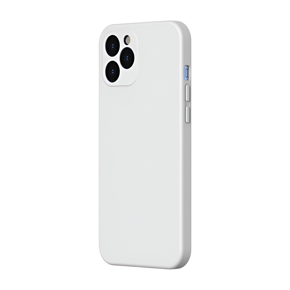 Baseus Case Liquid Silicone Gel Protective iPhone 12 Pro, White - Image 2