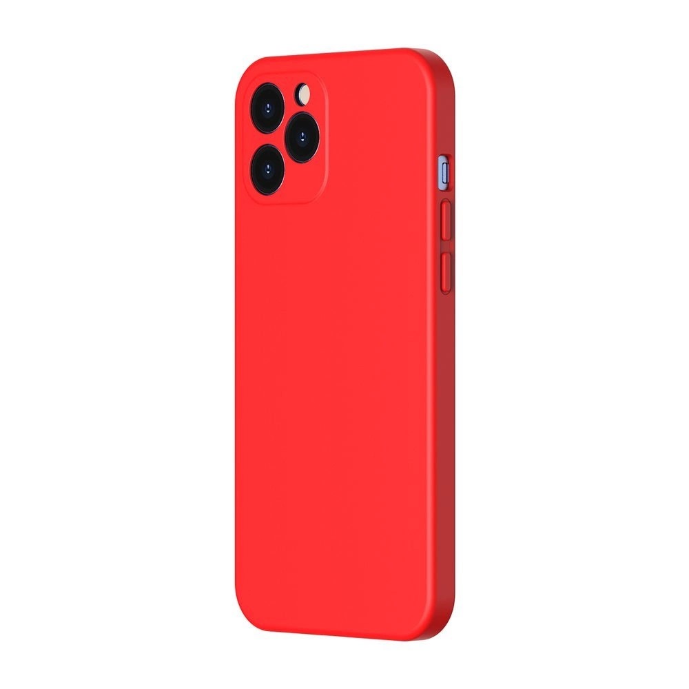 Baseus Case Liquid Silicone Gel Protective iPhone 12 Pro, Red - Image 2
