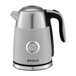 BROCK Electric Kettle WK 9805 GY, 1.7L, 1850-2200W, Grey