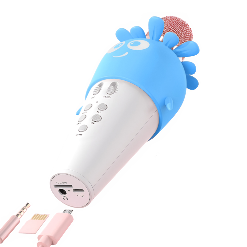 WOO Wireless Karaoke Microphone K5, 5W, Blue - Image 3
