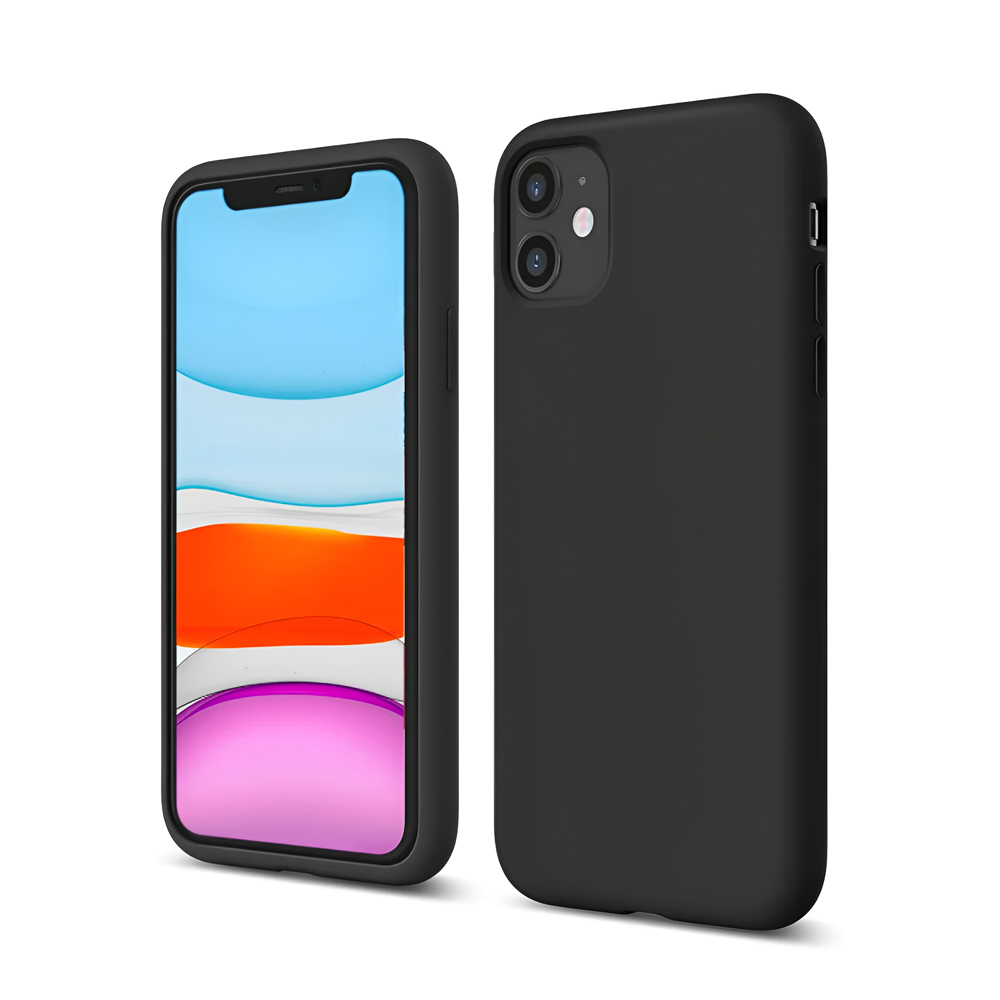 WOO Case Liquid Silicone iPhone 11, Black - Image 3