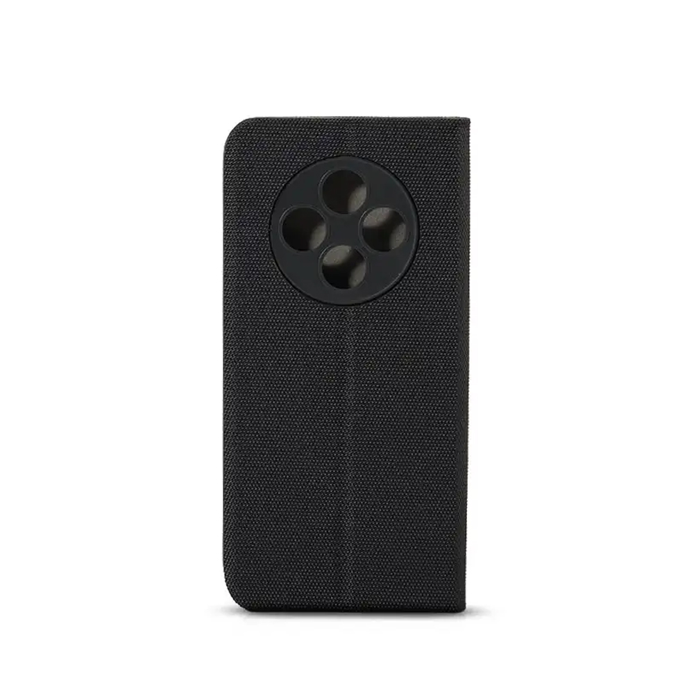 WOO Case Shell Flip Nylon Oppo Reno 12F/12FS 4G, Black - Image 2
