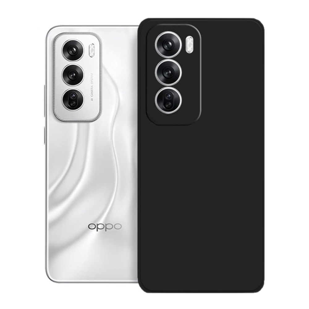 WOO Case Silicone Neo Soft Oppo Reno 12, Black - Image 2