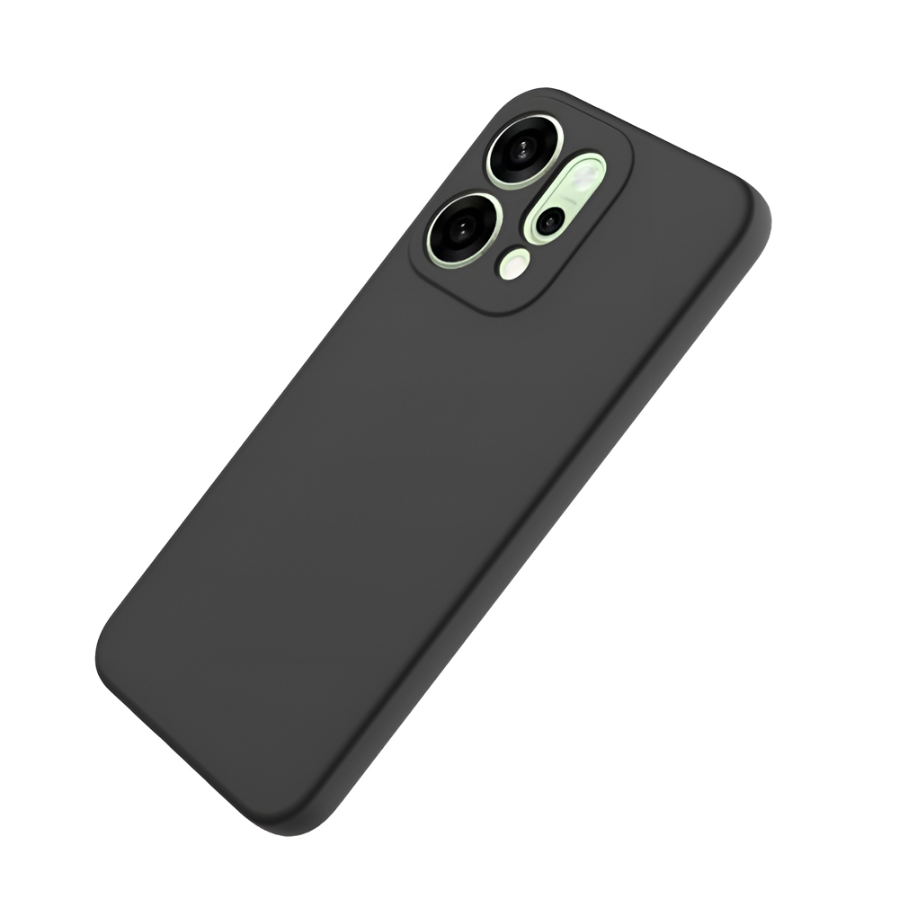 WOO Case Liquid Silicone Oppo Reno 14, Black - Image 3