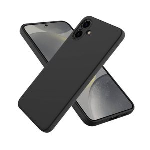 WOO Case Liquid Silicone Samsung A06, Black