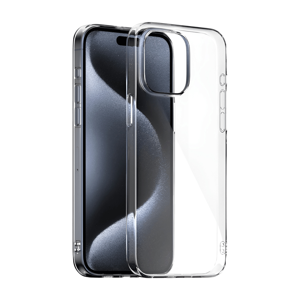 WOO Case TPU Soft iPhone 15 Pro Max, Clear - Image 3