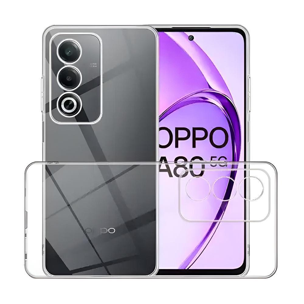 WOO Case TPU Soft Oppo A80, Clear - Image 2