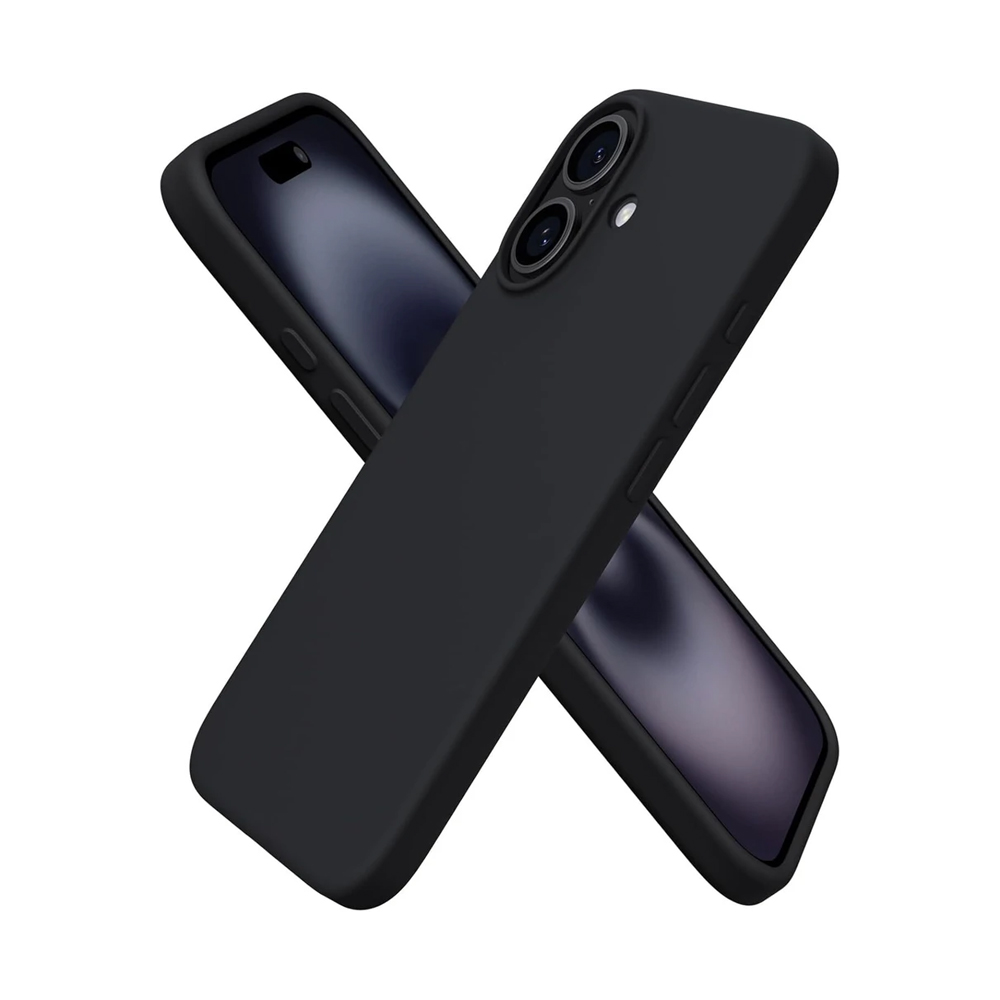 WOO Case Liquid Silicone iPhone 16, Black - Image 3