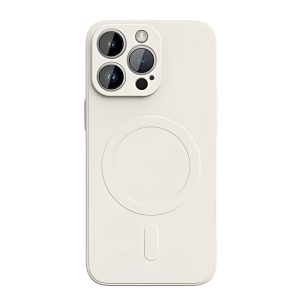 WOO Case Liquid Silicone Magsafe Iphone 16 Pro Max, Beige