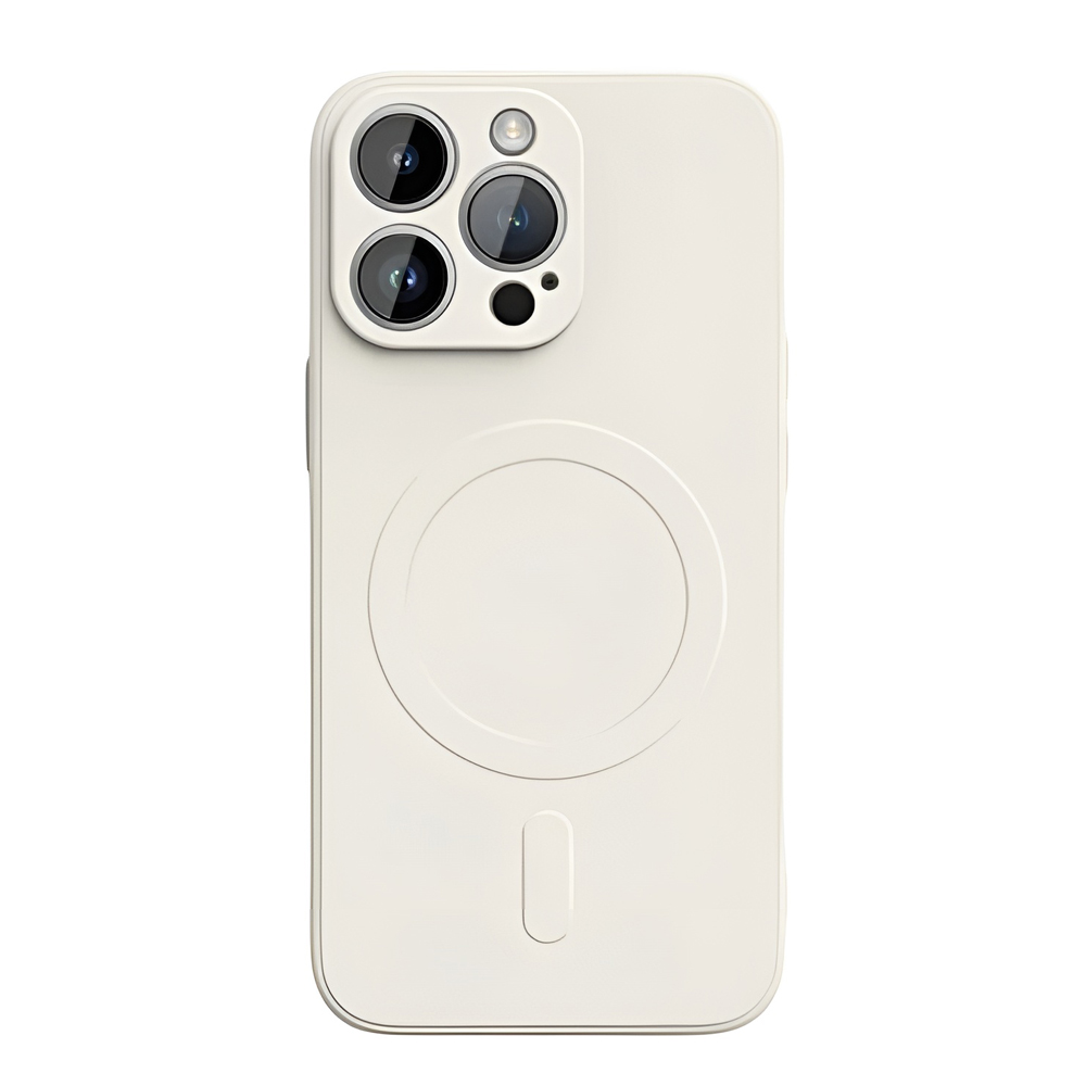 WOO Case Liquid Silicone Magsafe Iphone 16 Pro Max, Beige