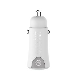 WK Design Car Charger 2xUSB 2.4A, White
