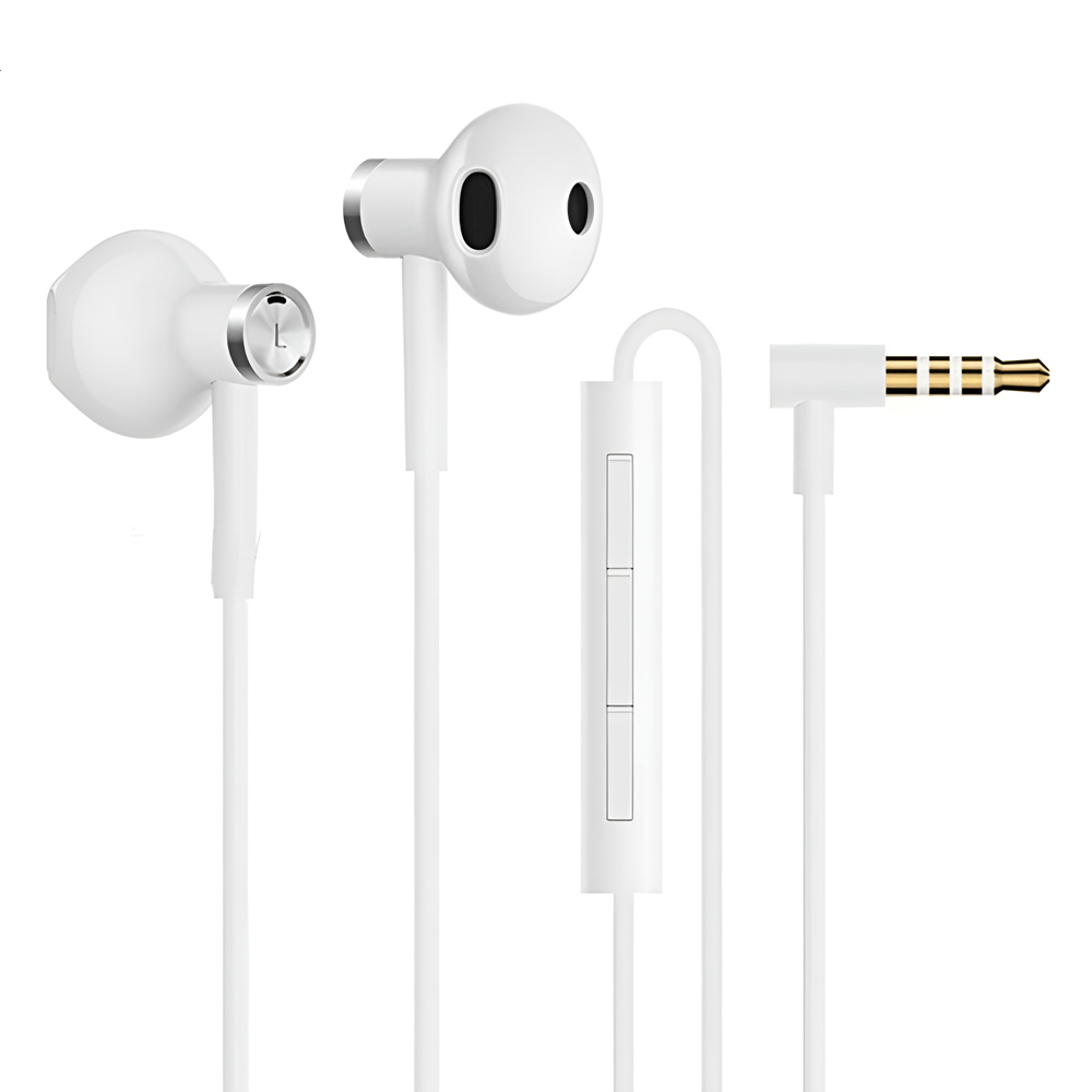 Xiaomi Earphones 3.5mm Mi Dual Driver, White