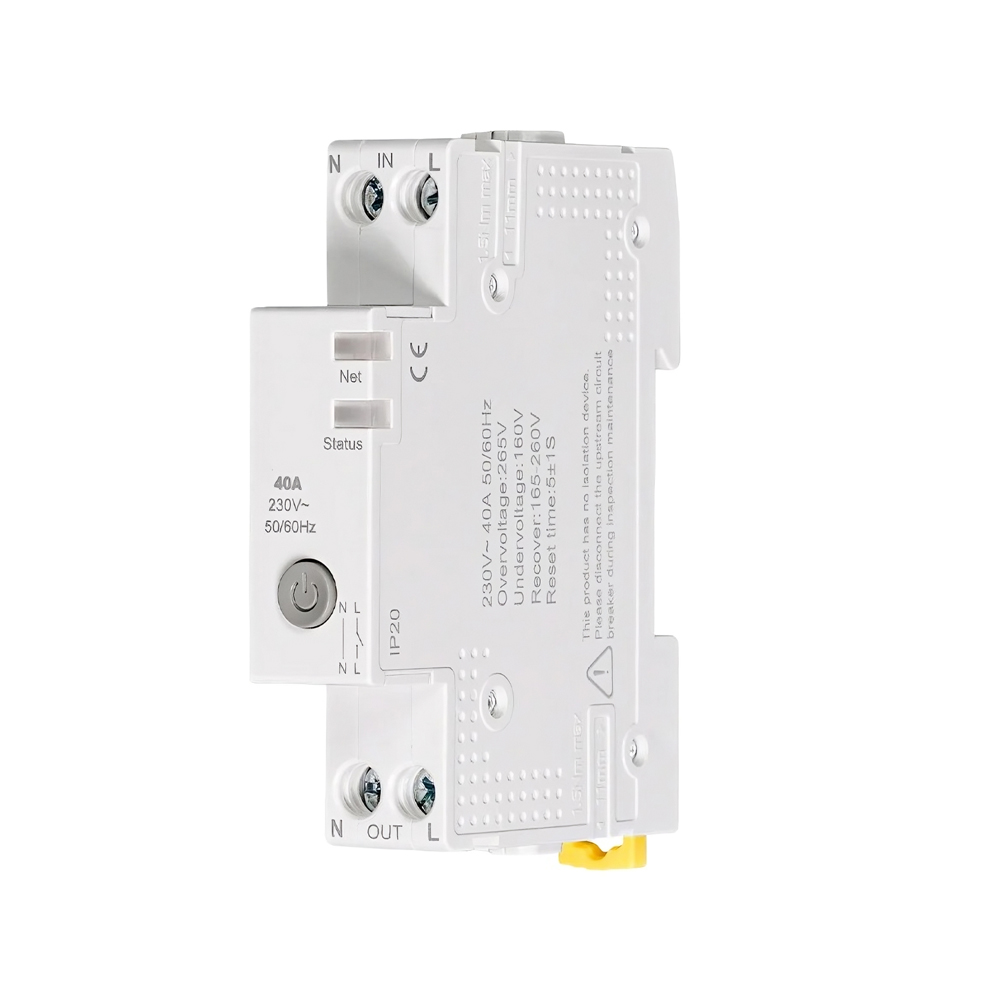 Moes Zigbee Circuit Breaker 1P 40A with Energy Monitoring( OCP / OVP / UVP)