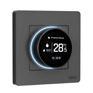 Moes ZigBee Star Ring Smart Thermostat Temperature Controller Water/Gas Boiler 5A, Grey