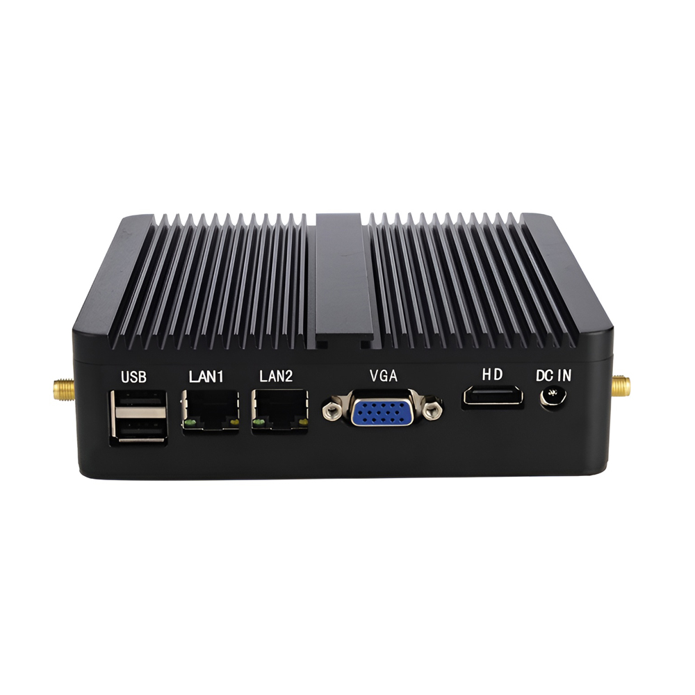 Mini Industrial PC, Celeron N2830 8GB RAM 256GB SSD, Dual Gigabit LAN, 2x COM ports, 6x USB ports, VGA + HDMI, WiFi - Image 2