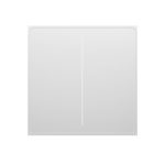 Moes Zigbee Star Feather Smart Push Button Switch 2 Gang (Neutral Wire), White