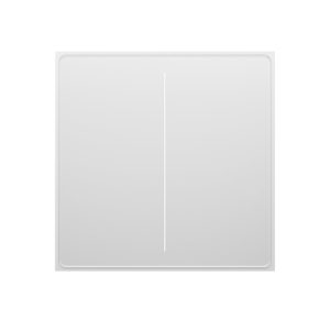 Moes Zigbee Star Feather Smart Push Button Switch 2 Gang (Neutral Wire), White